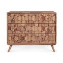 KANT exkluzív rózsafa fiókos komód - 87cm