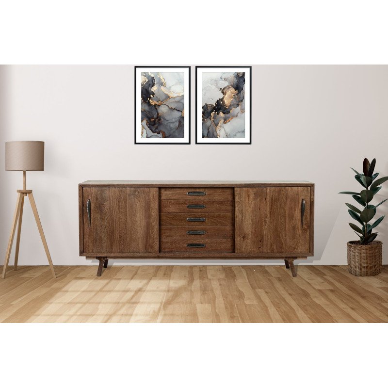 SHERMAN különleges mangófa komód - 200cm