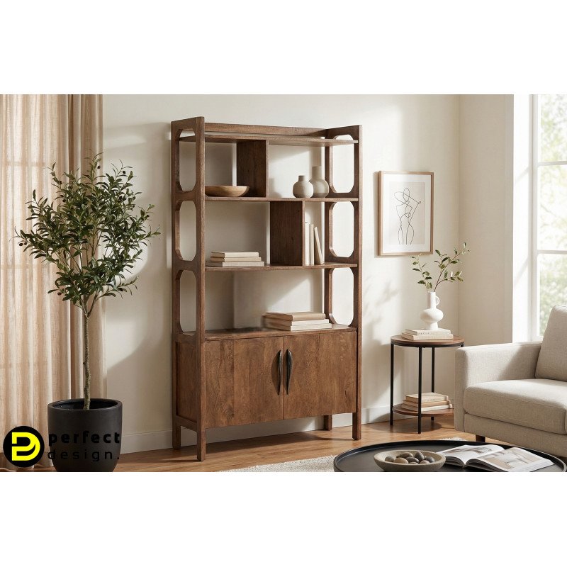 SHERMAN különleges mangófa polc - 180cm