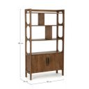 SHERMAN különleges mangófa polc - 180cm