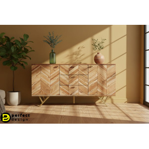 CLASS modern akác komód - 140cm BIZZOTTO