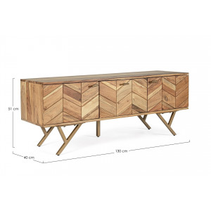 CLASS modern akác komód - 130cm