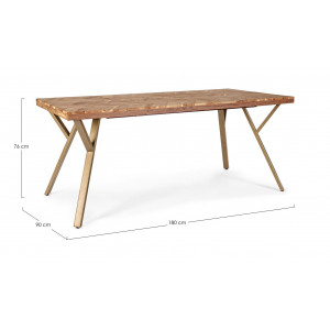 CLASS modern akác étkezőasztal - 180/220cm