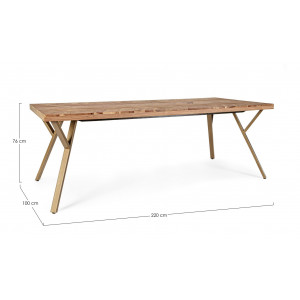 CLASS modern akác étkezőasztal - 180/220cm