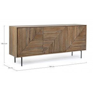 DARSEY design mangófa komód - 184cm