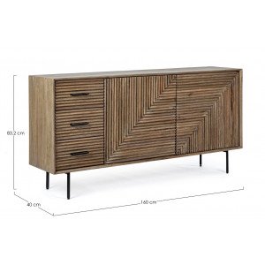 DARSEY design mangófa komód - 160cm