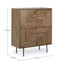 DARSEY design mangófa szekrény  - 110cm