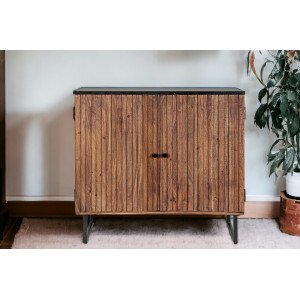 NORFOLK modern akác komód - 85cm BIZZOTTO
