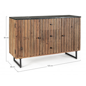NORFOLK modern akác komód - 120cm