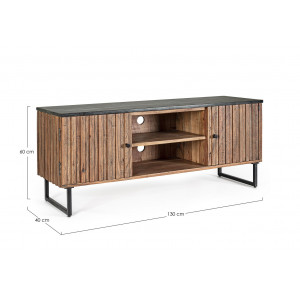 NORFOLK modern akác TV-szekrény - 130cm