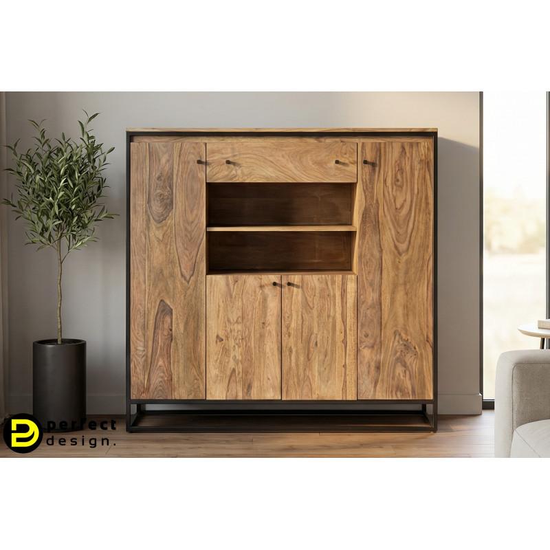 NARTAN modern rózsafa tálalószekrény - 145cm