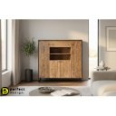 NARTAN modern rózsafa tálalószekrény - 145cm