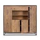 NARTAN modern rózsafa tálalószekrény - 145cm