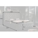 PARIS modern ágykeret- 180x200cm - sötét szürke bársony