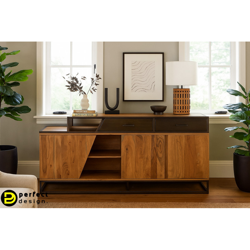 JANAK design rózsafa komód - 175cm