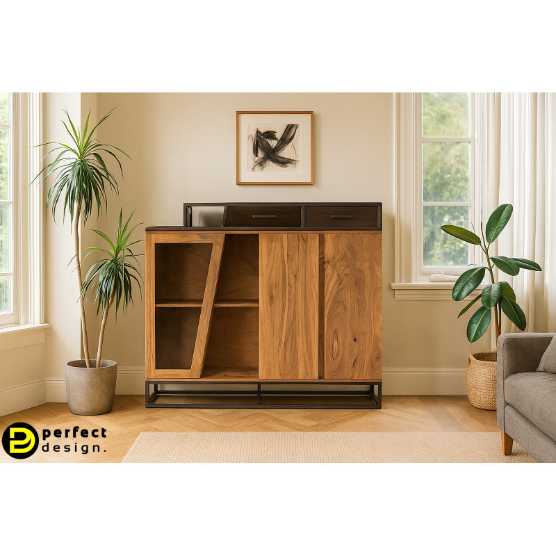 JANAK design rózsafa komód - 145cm