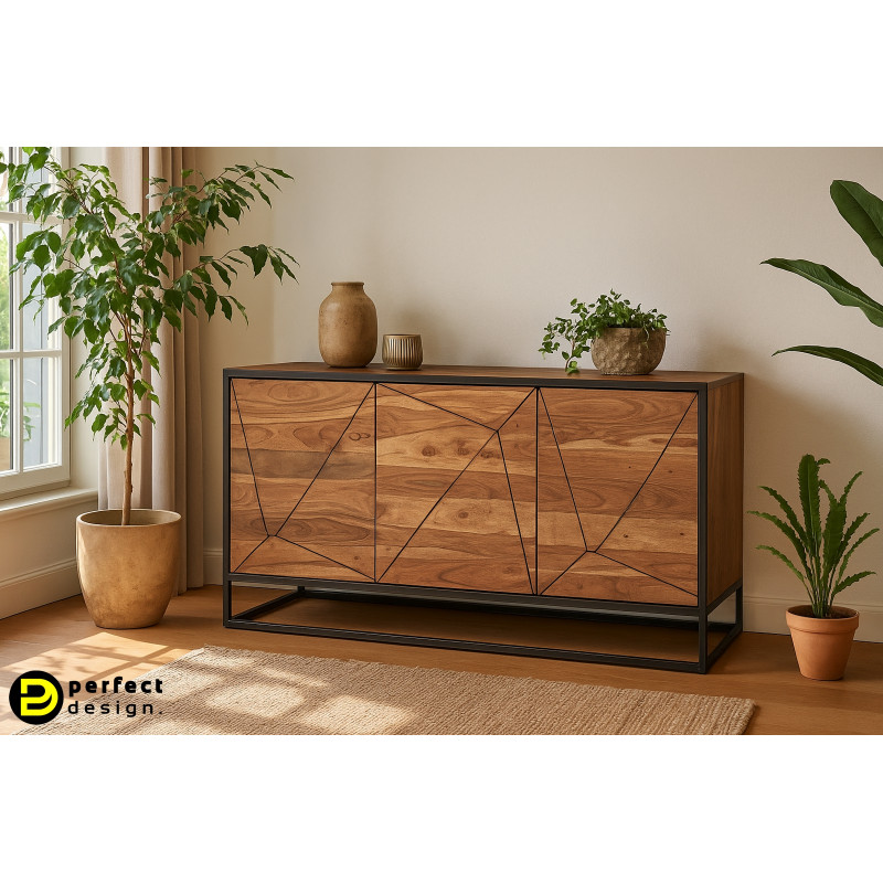 EGON modern akácfa komód - 145cm