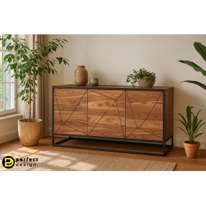EGON modern akácfa komód - 145cm BIZZOTTO