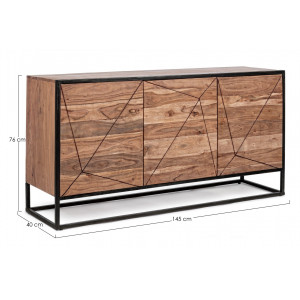 EGON modern akácfa komód - 145cm