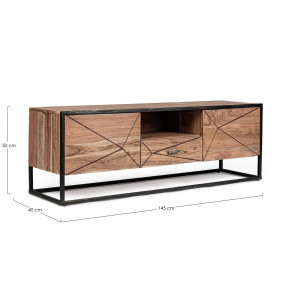 EGON modern akácfa TV-szekrény - 145cm