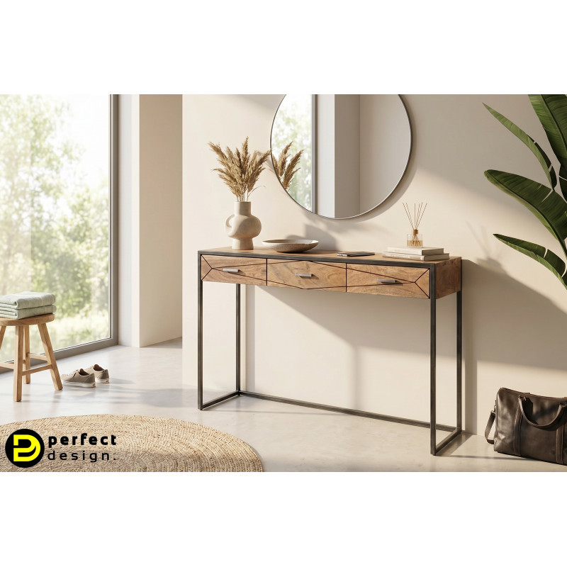 EGON modern akácfa konzolasztal - 115cm