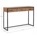 EGON modern akácfa konzolasztal - 115cm