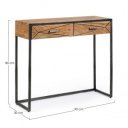 EGON modern akácfa konzolasztal - 90cm