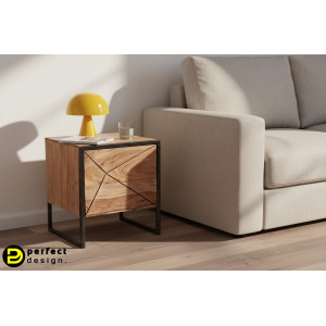 EGON modern akácfa éjjeliszekrény BIZZOTTO