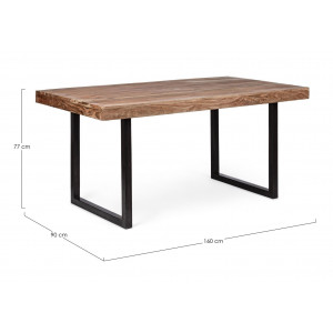 EGON modern akácfa étkezőasztal - 160/200cm