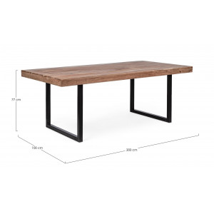 EGON modern akácfa étkezőasztal - 160/200cm