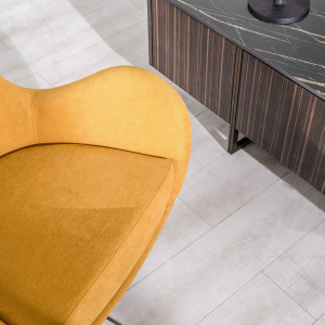 LUNA modern fotel - zöld/sárga/szürke/türkiz