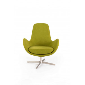 LUNA modern fotel - zöld/sárga/szürke/türkiz