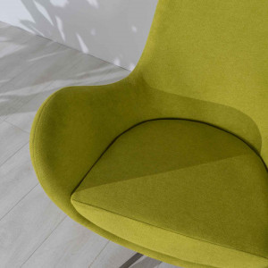 LUNA modern fotel - zöld/sárga/szürke/türkiz