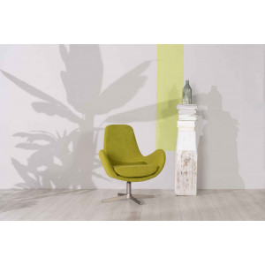 LUNA modern fotel - zöld/sárga/szürke/türkiz