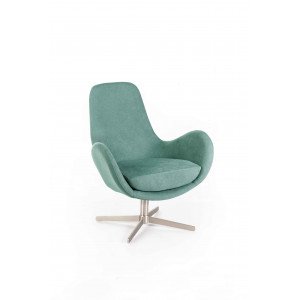 LUNA modern fotel - zöld/sárga/szürke/türkiz