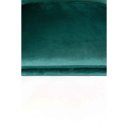 GIN modern bársony fotel - petrol/fekete