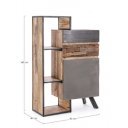 MANCHESTER modern szekrény - 140cm