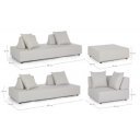 PIPER exkluzív kültéri szett - szürke