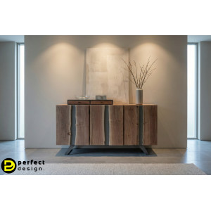 MARONE modern akácfa komód - 145cm