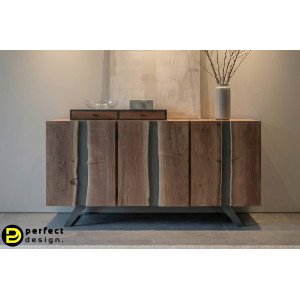 MARONE modern akácfa komód - 145cm BIZZOTTO