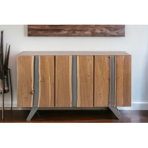 MARONE modern akácfa komód - 145cm BIZZOTTO
