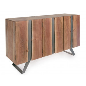 MARONE modern akácfa komód - 145cm