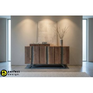 MARONE modern akácfa komód - 145cm