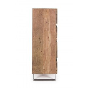 MARONE modern akácfa szekrény - 138cm