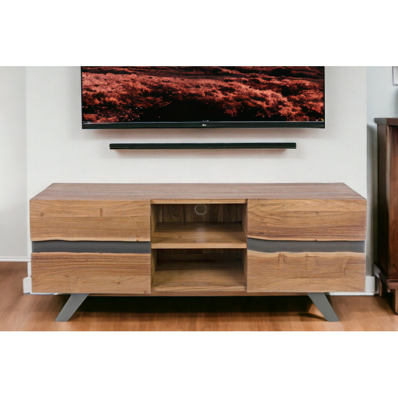 MARONE modern TV állvány akácfából - 160cm