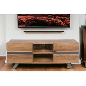 MARONE modern TV állvány akácfából - 160cm BIZZOTTO
