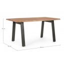 MARONE modern akácfa étkezőasztal - 160/200cm