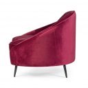 SERAPHINE exkluzív bársony kanapé - bordó - 183cm