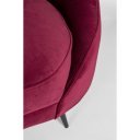 SERAPHINE exkluzív bársony kanapé - bordó - 183cm