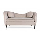 CANDIS exkluzív bársony kanapé - szürke - 163cm